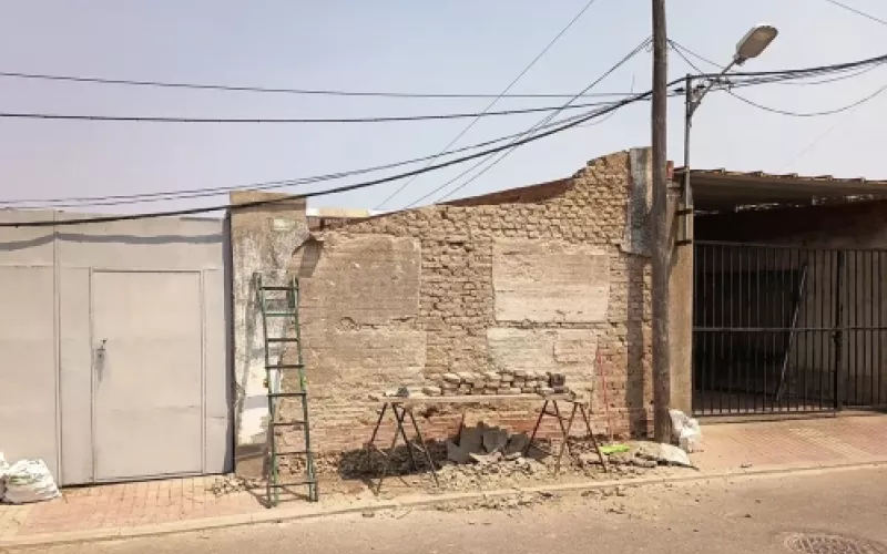 Antes   Modificación muro rústico en Valladolid