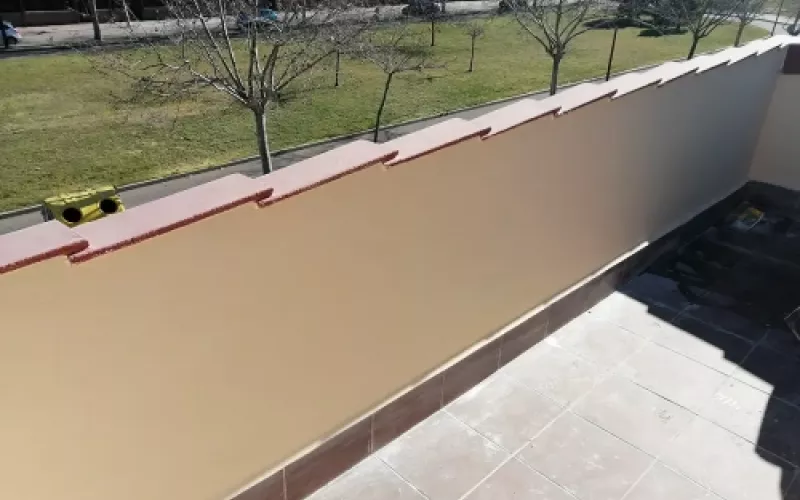 Después   Renovación del revestimiento de una terraza