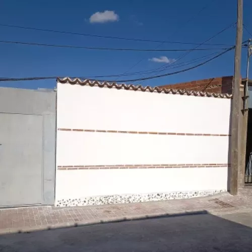 Después   Modificación muro rústico en Valladolid